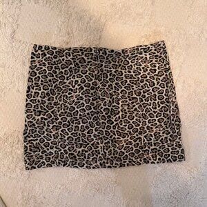 Cheetah mini skirt